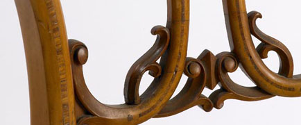 detail from a chair
