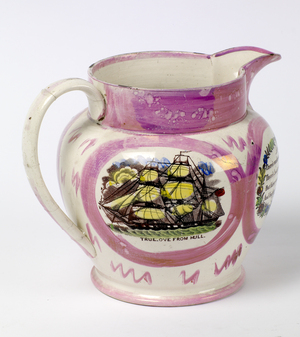 Sunderland-ware jug depicting the Truelove (image/jpeg)