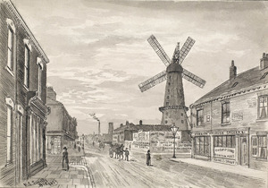 Anti Mill, with five sails, from Dansom Lane, 1889 (image/jpeg)