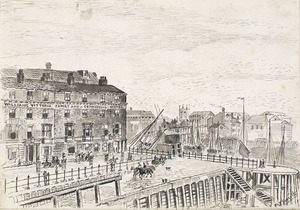 Vittoria Hotel and Old Harbour from the top of the Pier, c.1885 (image/jpeg)