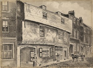An Old Building on High Street, Hull, 1884 (image/jpeg)