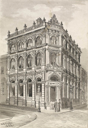 Hull Savings Bank, corner of George Street, 1888 (image/jpeg)