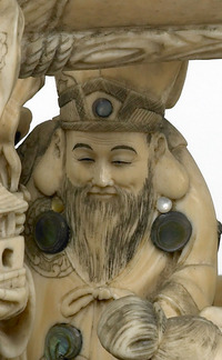 Detail of a Ship of Fortune depicting Jurojin