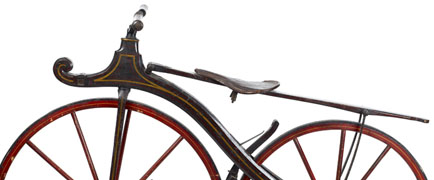 detail of boneshaker bicycle
