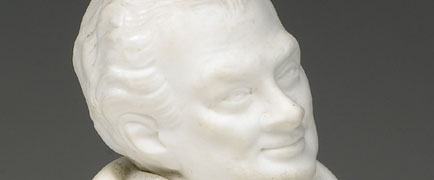 Detail from statuette of Wilberforce