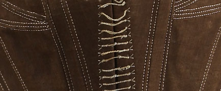Whalebone corset detail